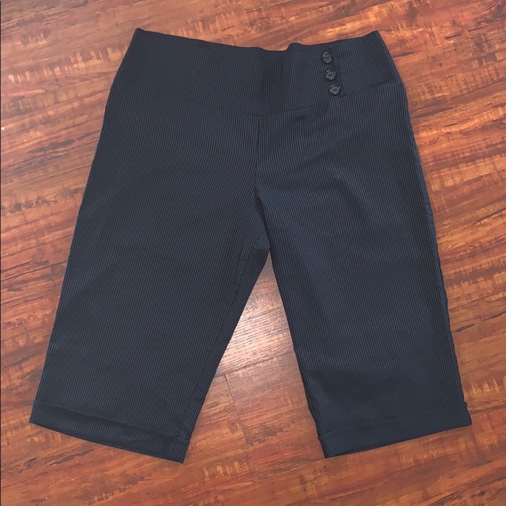 Pin stripe capris